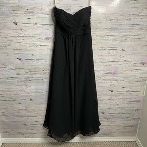 Bari Jay strapless gown maxi dress black size 6